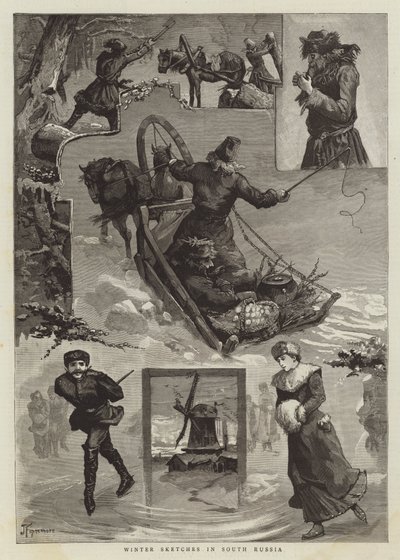 Winter Sketches in South Russia by Joseph Finnemore