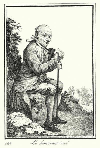 The Worn Out Bon Viveur by Joseph Franz von (after) Goez