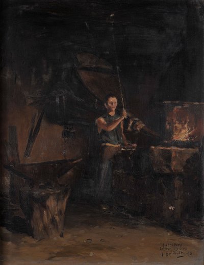 The Forge (To My Friend Peyre, Affectionate Memory) by Joseph Garibaldi