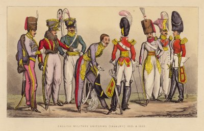 English Military Uniforms (Cavalry) 1821 and 1822 by Joseph Grego