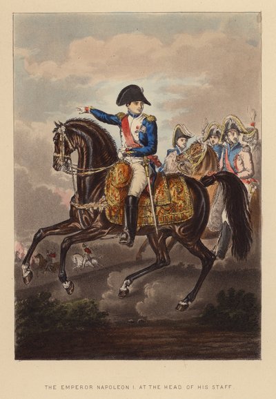 The Emperor Napoleon I at the Head of his Staff by Joseph Grego