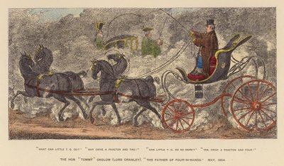 The Hon "Tommy" Onslow (Lord Cranley), "The Father of Four-in-Hands," May 1804 by Joseph Grego