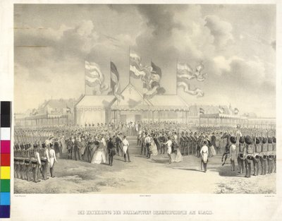 Issuance of the brilliant insignia of the Order at glacis by Joseph Heicke