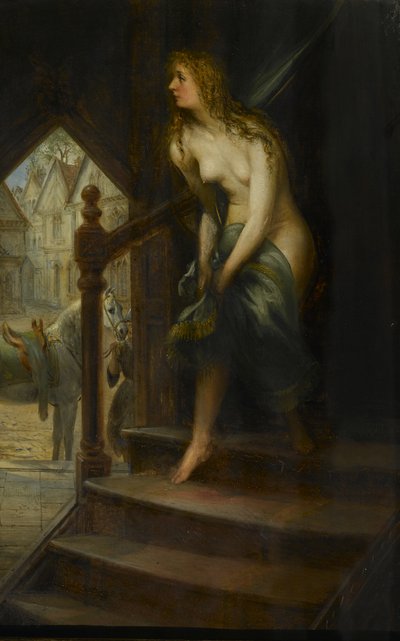 Godiva Disrobing to Ride Through Coventry by Joseph Henry Sharp