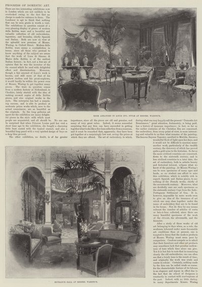 Progress of Domestic Art by Joseph Holland Tringham