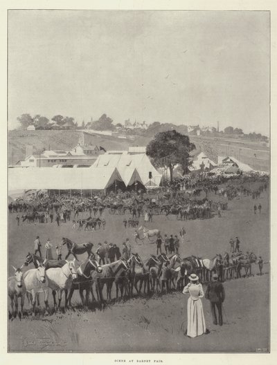 Scene at Barnet Fair by Joseph Holland Tringham
