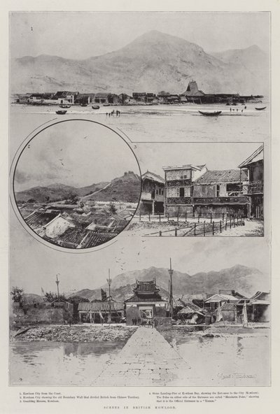 Scenes in British Kowloon by Joseph Holland Tringham