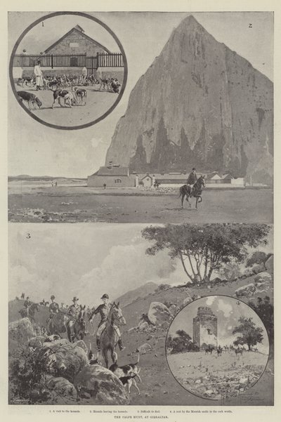 The Calpe Hunt, at Gibraltar by Joseph Holland Tringham