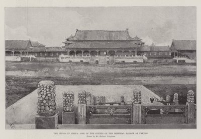 The Crisis in China, One of the Courts of the Imperial Palace at Peking by Joseph Holland Tringham