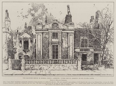 The Haunted House in Homer Street, Lambeth, Tudor House, Shortly to be Pulled Down by Joseph Holland Tringham