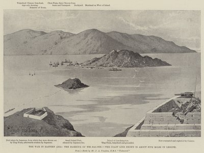 The War in Eastern Asia, the Harbour of Wei-hai-Wei by Joseph Holland Tringham