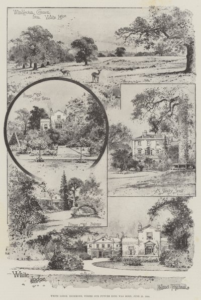 White Lodge, Richmond, Where Our Future King Was Born, 23 June 1894 by Joseph Holland Tringham