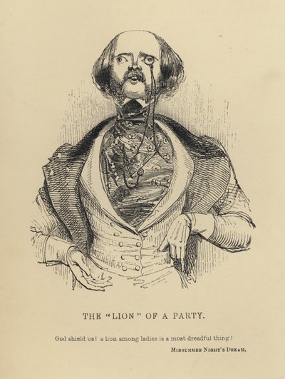 The "Lion" of a Party (engraving) by Joseph Kenny (after) Meadows