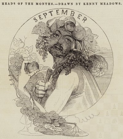 Heads of the Months by Joseph Kenny Meadows
