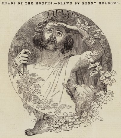Heads of the Months by Joseph Kenny Meadows