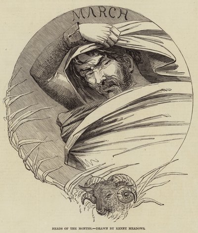 Heads of the Months by Joseph Kenny Meadows