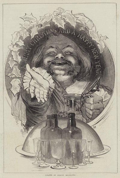 Mary Christmas and a Happy New Year by Joseph Kenny Meadows