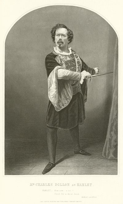 Mr Charles Dillon as Hamlet, Act III, Scene IV by Joseph Kenny Meadows