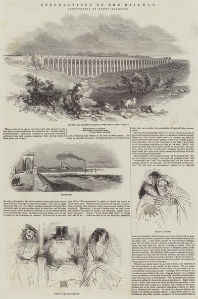 Speculations on the Railway by Joseph Kenny Meadows