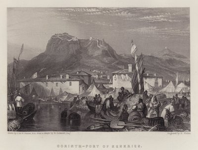 Corinth, Port of Kenkries by Joseph Mallord William (after) Turner