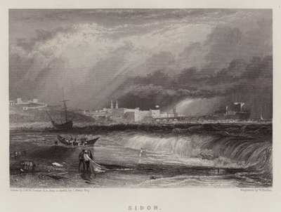 Sidon by Joseph Mallord William (after) Turner
