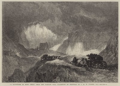 A Snowstorm on Mont Cenis by Joseph Mallord William Turner
