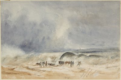 Carting Drowned Cattle off the Beach, St. Leonards by Joseph Mallord William Turner