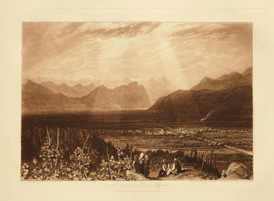Chain of Alps from Grenoble to Chamberi by Joseph Mallord William Turner