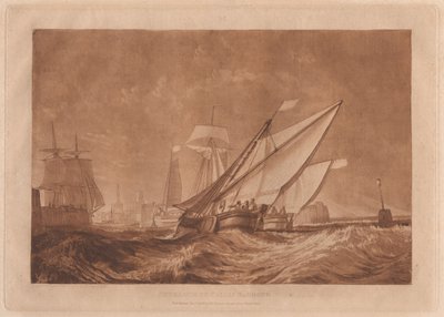 Entrance of Calais Harbour by Joseph Mallord William Turner