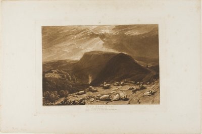 Hind Head Hill, Plate 25 from Liber Studiorum by Joseph Mallord William Turner