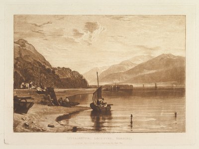 Inverary Pier, Loch Fyne, Morning, Part VII, Plate 35 from "Liber Studiorum" by Joseph Mallord William Turner