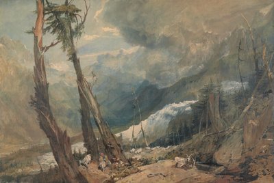 Mer de Glace, in the Valley of Chamonix by Joseph Mallord William Turner