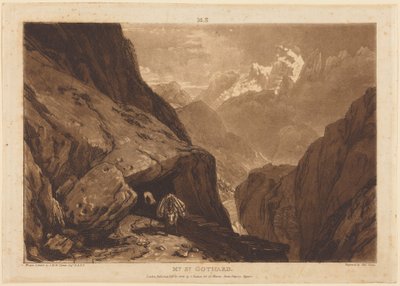 Mt. Saint Gothard by Joseph Mallord William Turner