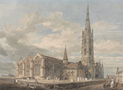 North East View of Grantham Church, Lincolnshire by Joseph Mallord William Turner