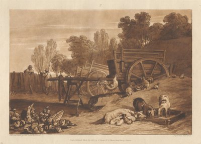 The Farm-yard with the Cock by Joseph Mallord William Turner