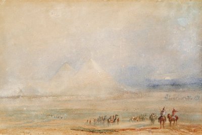 The Pyramids at Giza by Joseph Mallord William Turner