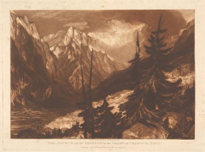 The Source of the Arveron in the Valley of Chamonix, Savoy by Joseph Mallord William Turner