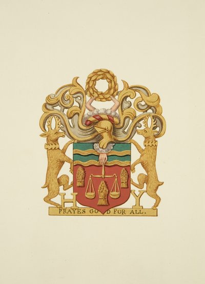 Coat-of-Arms of the Bakers, inscribed 