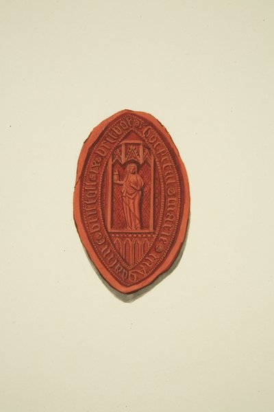 Seal of the Hospital Marie Magdaline [Mary Magdalen] Bristoll IX Britbow by Joseph Manning