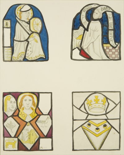 Stained Glass in Window of Weavers