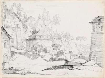 Landscape with the Church of San Teodoro by Joseph Marie Vien