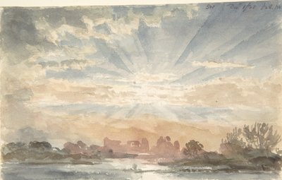 Landscape with Rising Sun by Joseph Michael Gandy