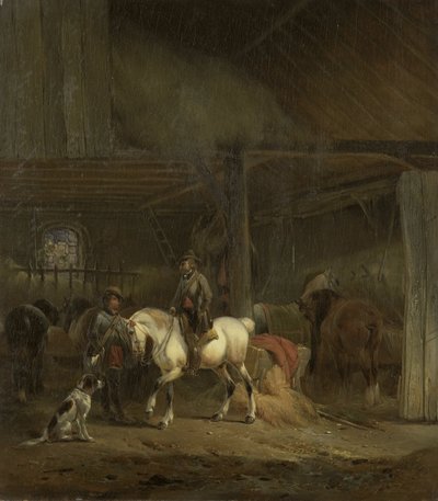 Horse Stable, c.1830-1840 by Joseph Moerenhout