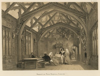 Banquetting Room, Bramhall, Cheshire by Joseph Nash
