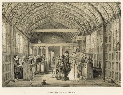 Chapel, Moat House, Ightham, Kent by Joseph Nash