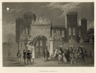 Hardwicke Hall, Derbyshire by Joseph Nash