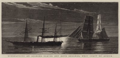 Overhauling an Alleged Slaver off Novo Redondo, West Coast of Africa by Joseph Nash