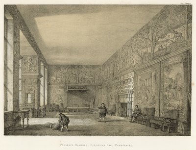 Presence Chamber, Hardwicke Hall, Derbyshire by Joseph Nash