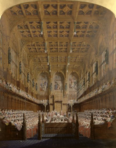 Queen Victoria in the House of Lords by Joseph Nash