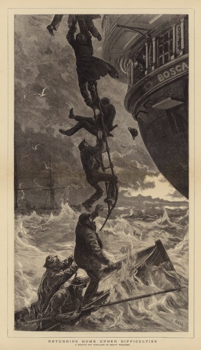 Returning Home under Difficulties by Joseph Nash